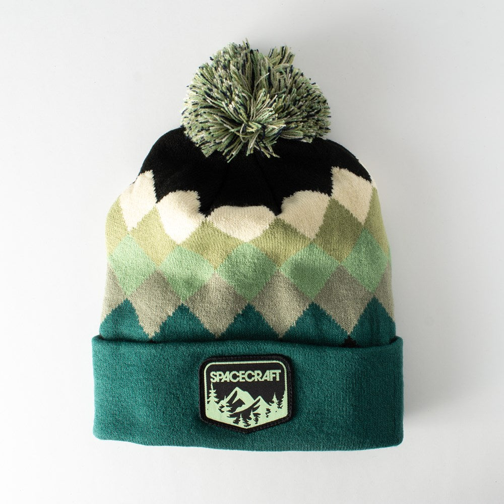 DIAMOND POM BEANIE