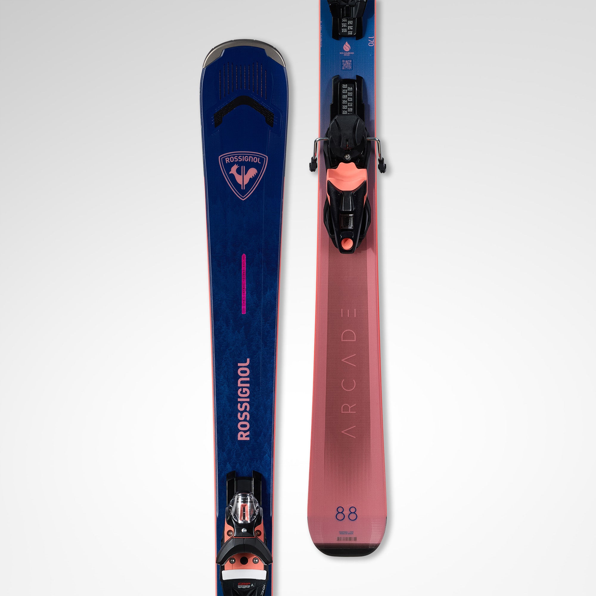 ROSSIGNOL WOMEN'S ARCADE 88 + NX 12 KONECT BINDINGS - 26/27