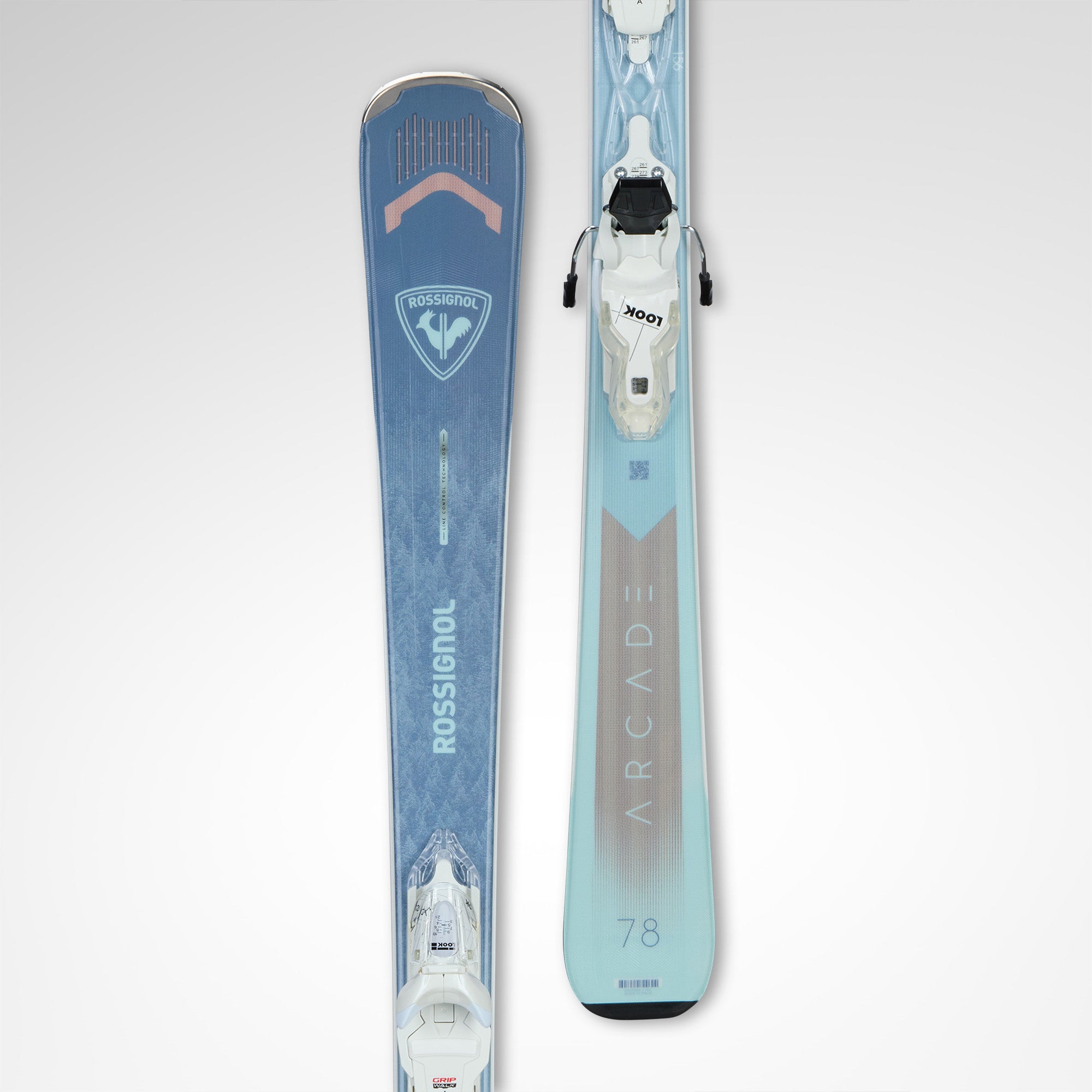 ROSSIGNOL WOMEN'S ARCADE 78 + XPRESS 10 BINDINGS - 26/27