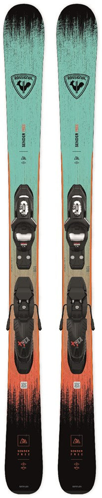 ROSSIGNOL KID'S SENDER JR + KID-X BINDINGS - 26/27